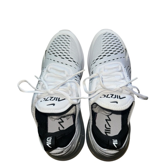 Nike Women's Air Max 270 White/Black Sneakers Sz 8 - Picture 9 of 12